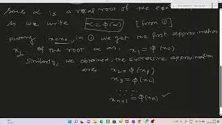 NUMERICAL ANALYSIS//  ITERATION METHOD With Example.