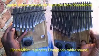Amazing Exceptional mbira skill  playing two mbiras at once   ShareMbira