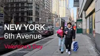New York - Walking tour 6th Avenue NYC 4К 60fps HDR