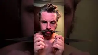 Styling a Classic English Mustache with Careful Grooming Techniques