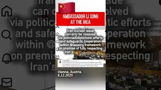 Chinese ambassador Li Song iran #nuclear Issue Can Only Be Resolved Via Political&Diplomatic Efforts