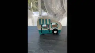 My 3 little ceramic campers before and after. #summercamping #tealightholder