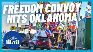 US Protests: Freedom Convoy makes its way through Oklahoma