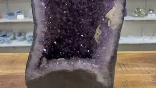 Natural Purple Amethyst Gemstone Crystal Geode Specimen