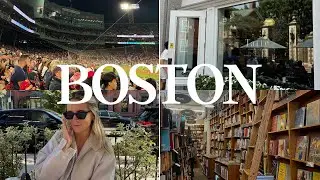 BOSTON VLOG | weekend trip + red sox game + newberry street