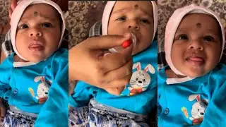 औषध पिताना किती त्रास देतं बाळ...एकदम टल्ली #baby #babycare