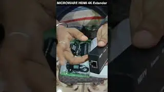MICROWARE HDMI 4K Extender Unboxing | HDMI to RJ45 Network Cable Extender Converter Repeater