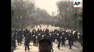 Teargas, rubber bullets fired at protesters