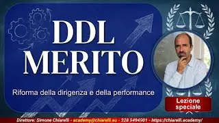 DDL MERITO: riforma della dirigenza e della performance - commento di Simone Chiarelli (29/1/2026)