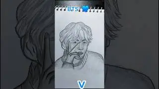 #kimtaehyung bts v sketch #youtubeshorts #treding #viral #video