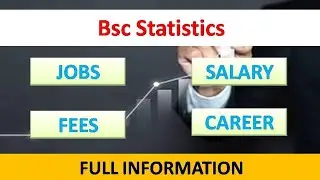 B.Sc Statistics course details (Hindi)||Bsc Statistics jobs, career, scope