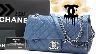 КРУПНЫЕ ПЛАНЫ И ОБЗОР 2016 || СЕЗОННАЯ ШИКАРНАЯ СУМКА CHANEL CAVIAR ИЗ МЯГКОЙ КОЖИ ЦВЕТА СИНЕЙ ИГРЫ