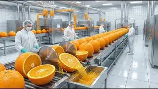 Inside a Secret MEGA FACTORY: How Orange Juice is REALLY Made 🤫🏭