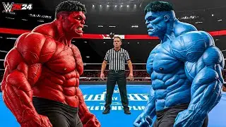 WWE 2K24 - RED HULK VS BLUE HULK | PS5 Gameplay 