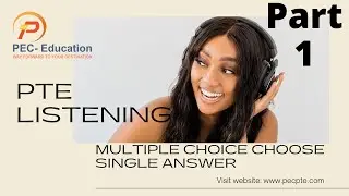 PTE Multiple-choice choose single answer(Part-1) : PTE listening practice | PTE Test in Bangladesh