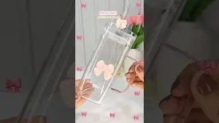 Viral Pink Bow Glass🌸💫 #shorts#ytshorts#trending#amazon#bowglass#tumbler#amazonfinds#unboxing#haul