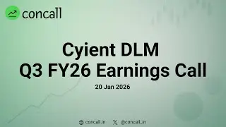 Cyient DLM  Q3 FY26 Earnings Conference Call | Concall.in