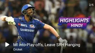 MI VS SRH MATCH HIGHLIGHTS ||WHAT A SUPER OVER MATCH||