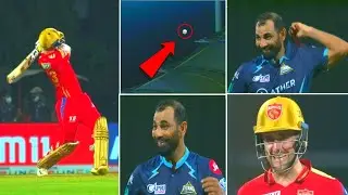 Mohammed Shami Funny Smile When Liam Livingstone Hits Biggest Six 117 meter | PBKS vs GT Highlights