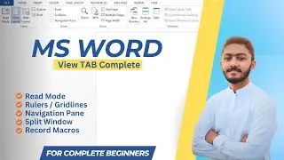 MS Word Complete View Tab | Ruler, Gridline, Navigation Pane, Read, Web & Multiple Page View, Macros