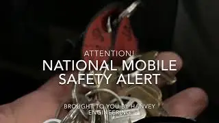 SAFETY ALERT - National Mobile Grooming Van - Key Chains!