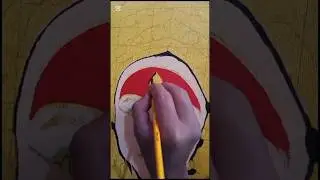Kumari devi ❤️❤️❤️#art #youtubeshorts #acriliconcanvas #kumari ❤️📿🧿