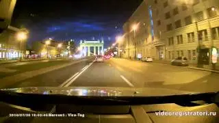 Видеорегистратор VicoVation Vico-Marcus 3 Обзор - Пример ночь 1296p