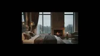 Perfect bedroom with rain and candles  14minwm