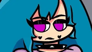 unsky/emo sky wants to kill sky | puppet boy/girl meme | flipaclip | fnf animation (⚠️fake blood!⚠️)