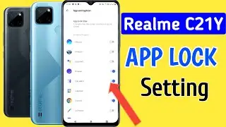 How to set app lock in realme C21Y, Realme C21Y app lock setting