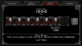 1000th Daily Brutal Streak (Vampire's Fall: Origins)
