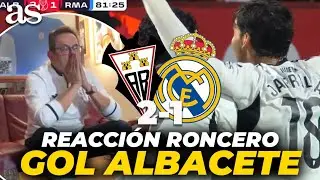 RONCERO se queda mudo con el GOL de BETANCOR | ALBACETE 2 - REAL MADRID 1  COPA DEL REY