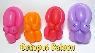 How to make octopus balloon. balloon animals for beginners. how to make balloon animals.