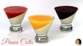 Strawberry Panna Cotta, Mango Panna Cotta, Blueberry Panna Cotta