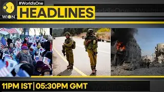 Protests Rock Seoul | Syrians Flee War | Israeli Settlers Attack IDF | Headlines | WION