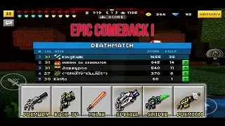 Epic Comeback Gameplay in Silent School! -Pixel Gun 3D
