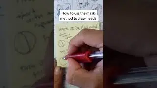 💡 ART TIP: Use the Mask Method to draw the head by Rodgon #shorts