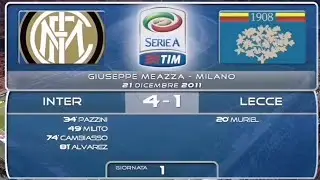 Inter-Lecce 4:1, 2011/12 - highlights (recupero)