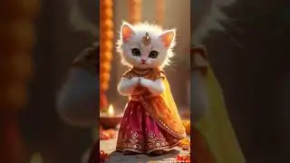 Kitten in Traditional Choli Outfit &ndash; Desi Swag Overload!