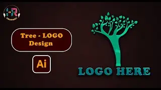 Tree Logo Design in #illustrator | #editing #logo #logodesign #animation #tutorials #viralvideos
