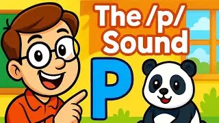 Learn the /p/ Sound 🔤 | Jolly Phonics Lesson for Kids | Fun English Pronunciation Practice!
