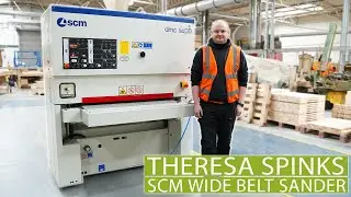 SCM Wide Belt Sander for Bespoke Staircase Manufacturer