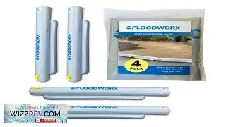 Reusable Flood Barrier & Water Diverter No Sand Bags Reusable Flood