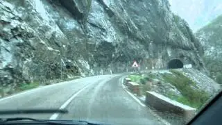 Mountain roads in Montenegro