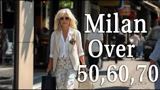 Итальянский уличный стиль 🇮🇹: что носят женщины старше 50, 60 и 70 лет в Милане летом 2025 года ☀️✨