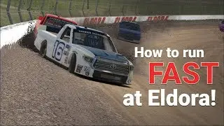NASCAR Class C Fixed Tutorial Demo | Eldora | Running the Cushion