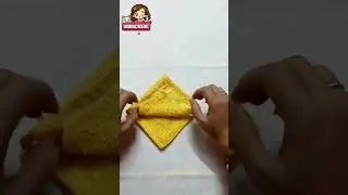 Rasy towel folding idea || Hanky folding || Rumal crafting || Handkerchief fold
