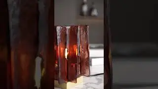 Amber Building Block Table Lamp by Vakkerlight &ndash; Nostalgic Charm Meets Modern Luxury