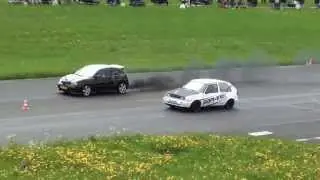 Bitburg 2013 Drag Race VW Golf 2 VR6 Turbo 4motion Daniel Kakoschke 9,54 sec @ 242 kmh 1on1