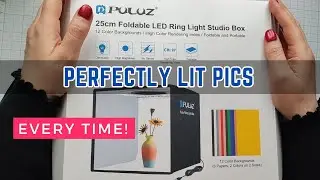 Foldable LED Ring Light Studio Box - Perfect photos every time!